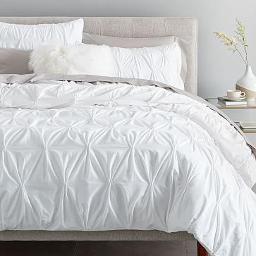 Organic Cotton Pintuck Duvet Cover + Shams