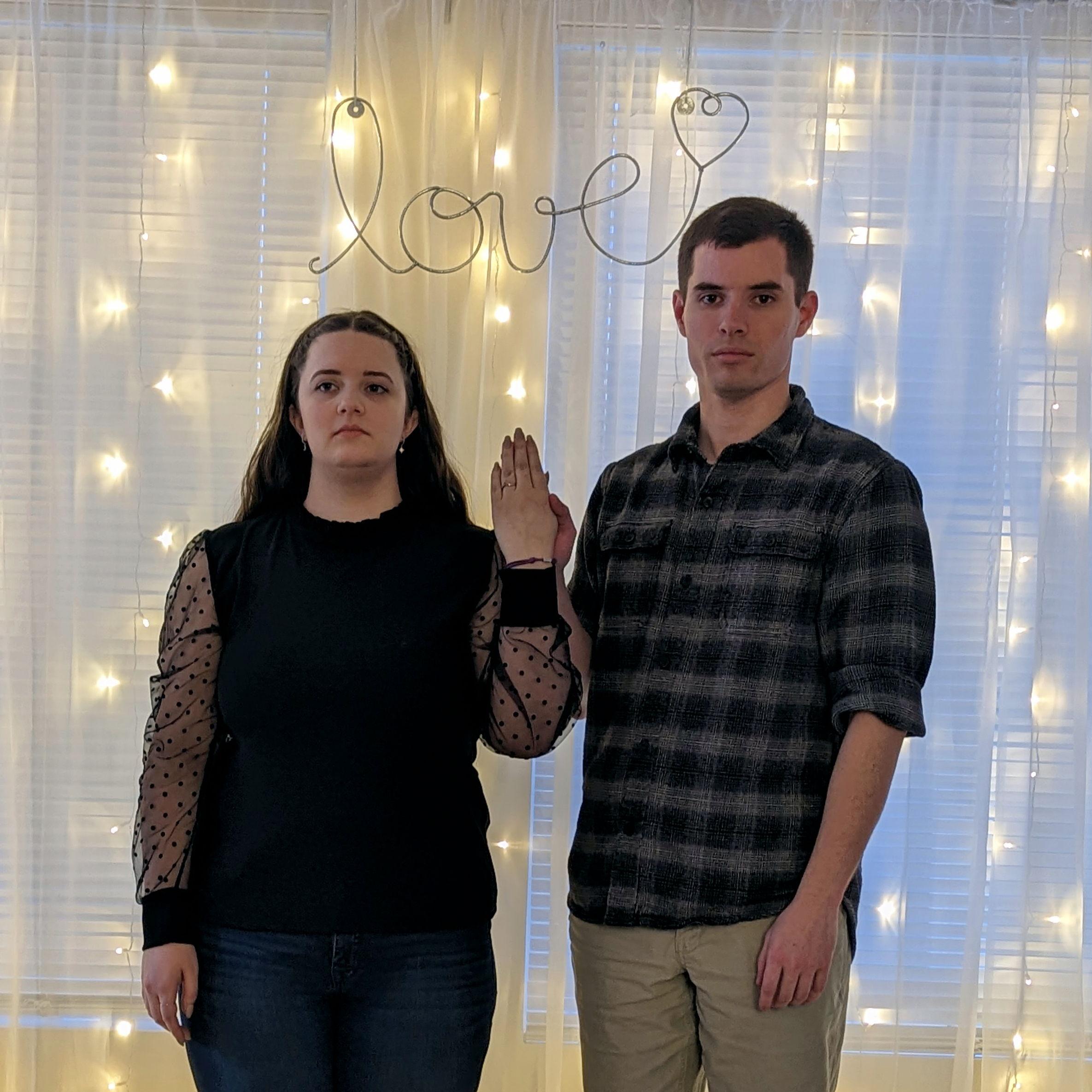 *insert unique art geek humor here* We call this: "Gothic Engagement; Front"