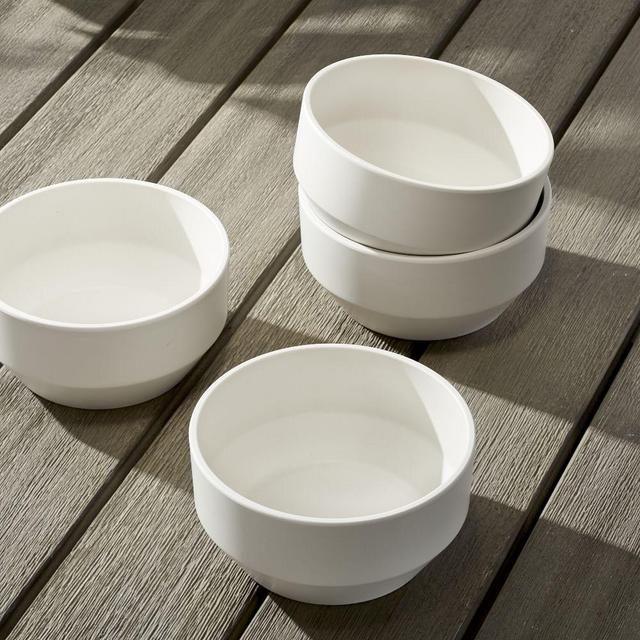 Aaron Probyn Melamine, Cereal Bowl, Stone White, Set Of 4