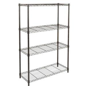 4-Shelf Storage; Black