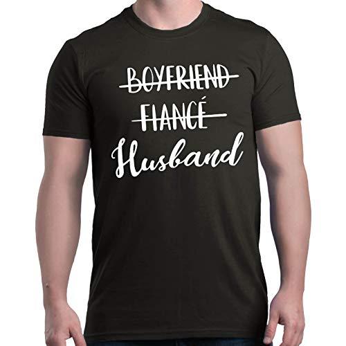 Shop4Ever Boyfriend Fiance Husband T-Shirt Wedding Shirts