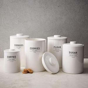 White Coffee Canister