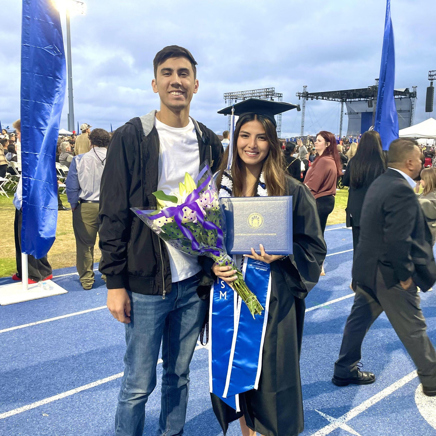 Selena's college graduation from CSUSM