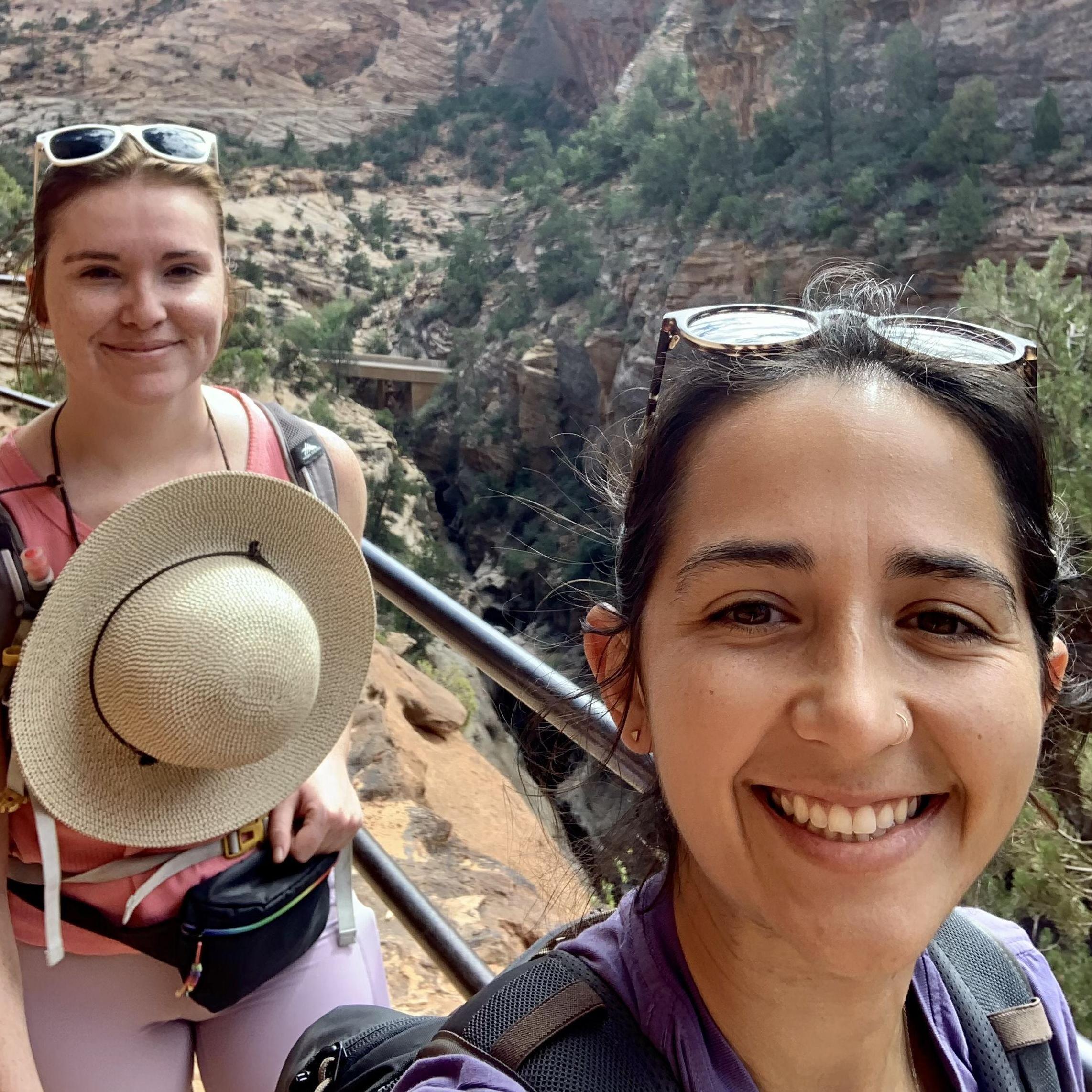 Hiking selfie from Zion National Park. September 2022