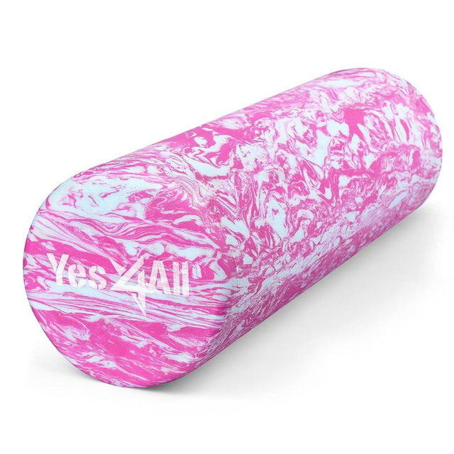 Yes4All EVA Firm Foam Roller for Back - Round Back Roller for Exercise, Yoga & Pilates 12/18/24/36 inch