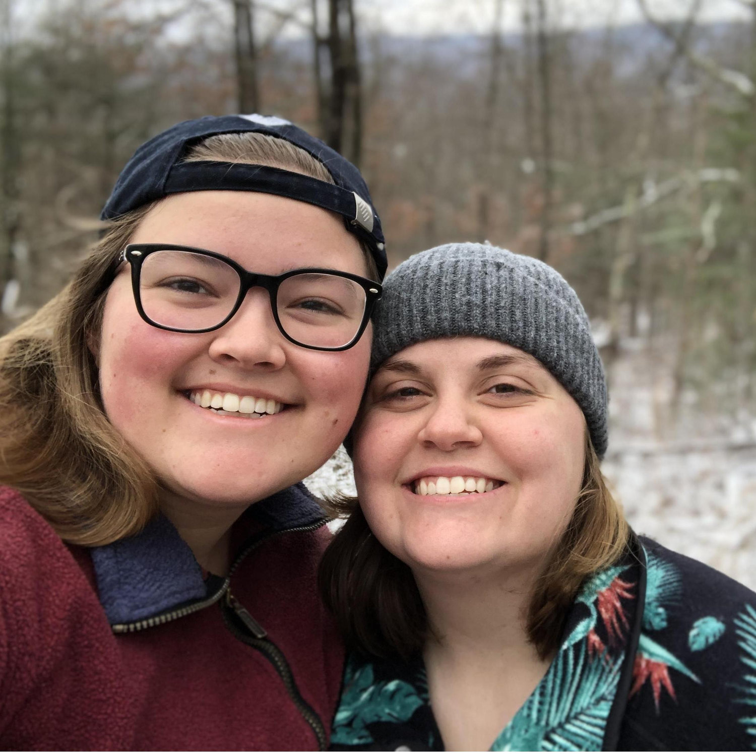 Our first snow together.