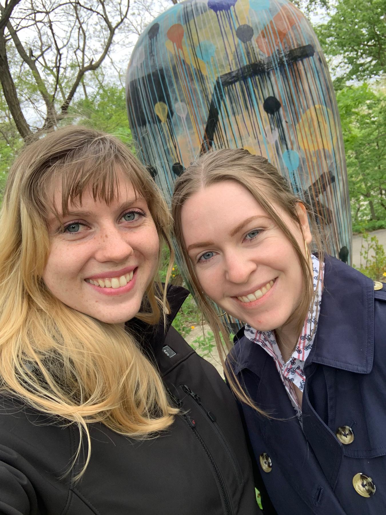 Kate and Brianna at the Lauritzen Gardens in Omaha NE on May 8, 2021