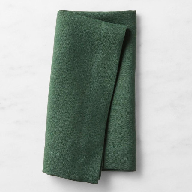 Signature Linen Napkins, Set of 8, Emerald