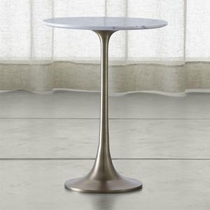 Nero White Marble Accent Table