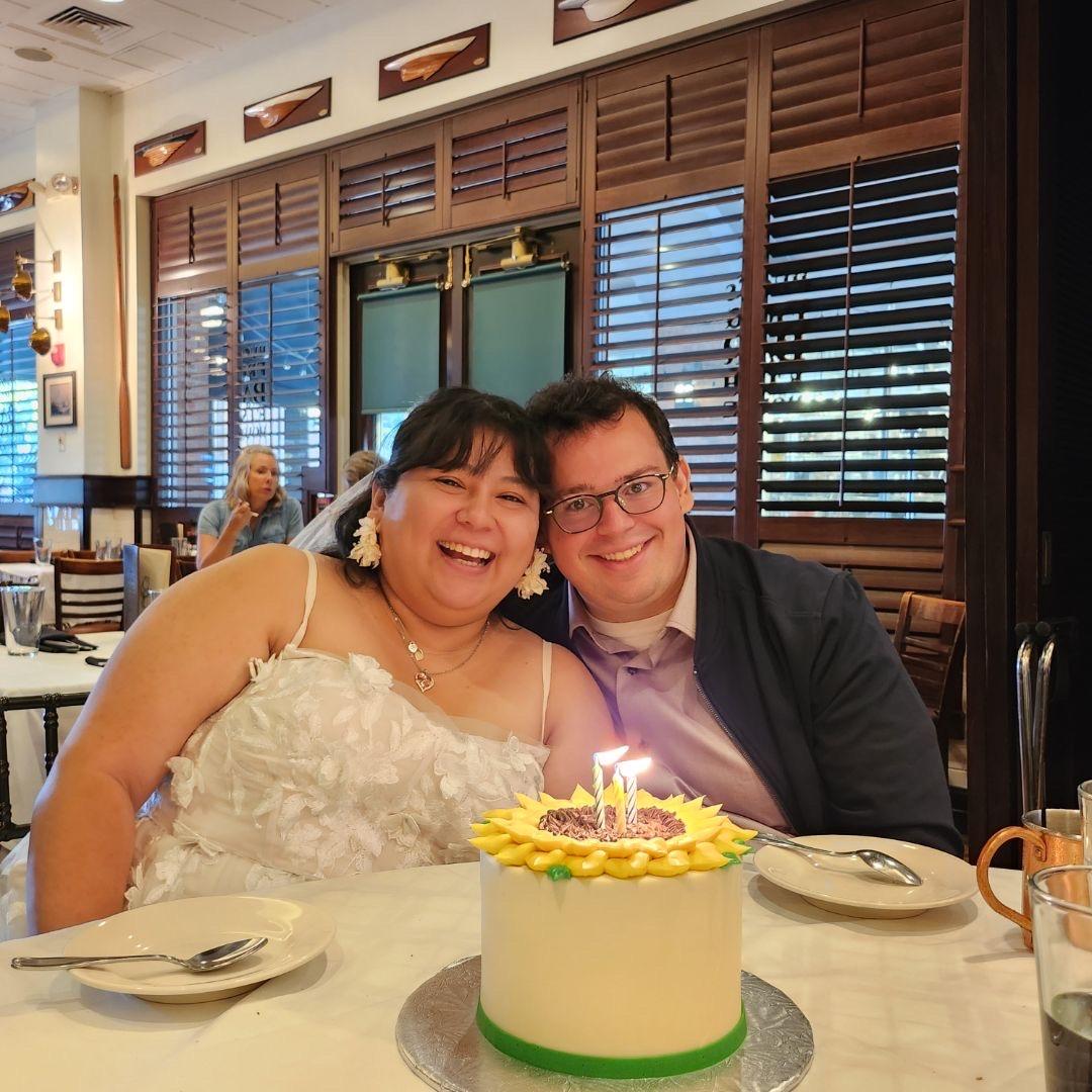 Lunch at Hugo’s to celebrate our elopement on September 26th.