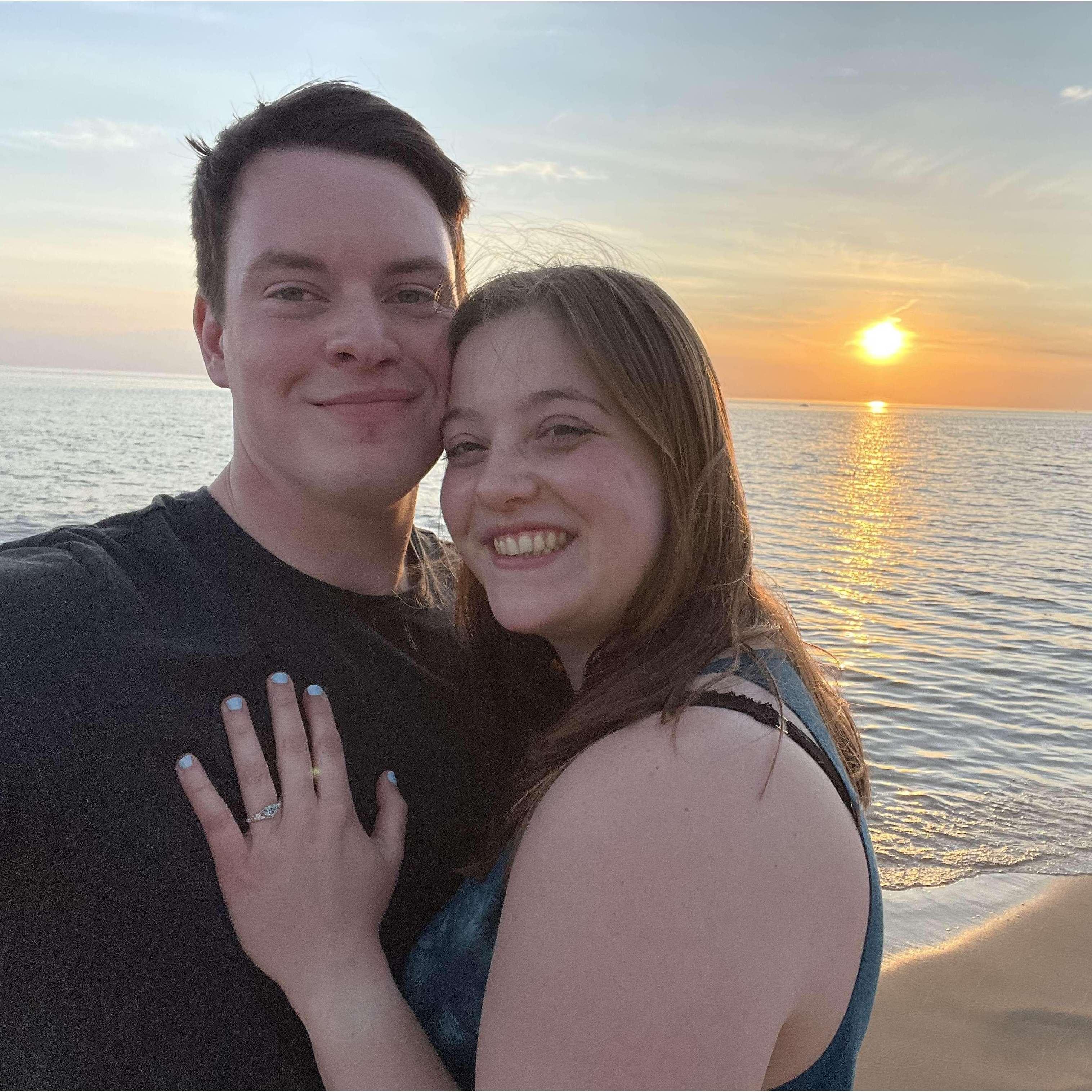Right after she said "Yes"!