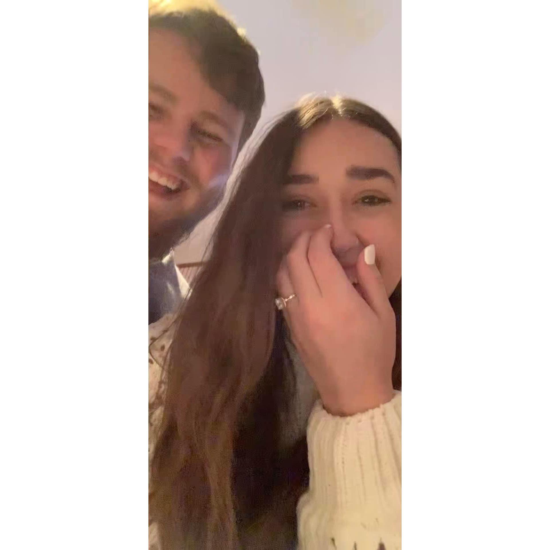 Sharing the good news with our family over Facetime