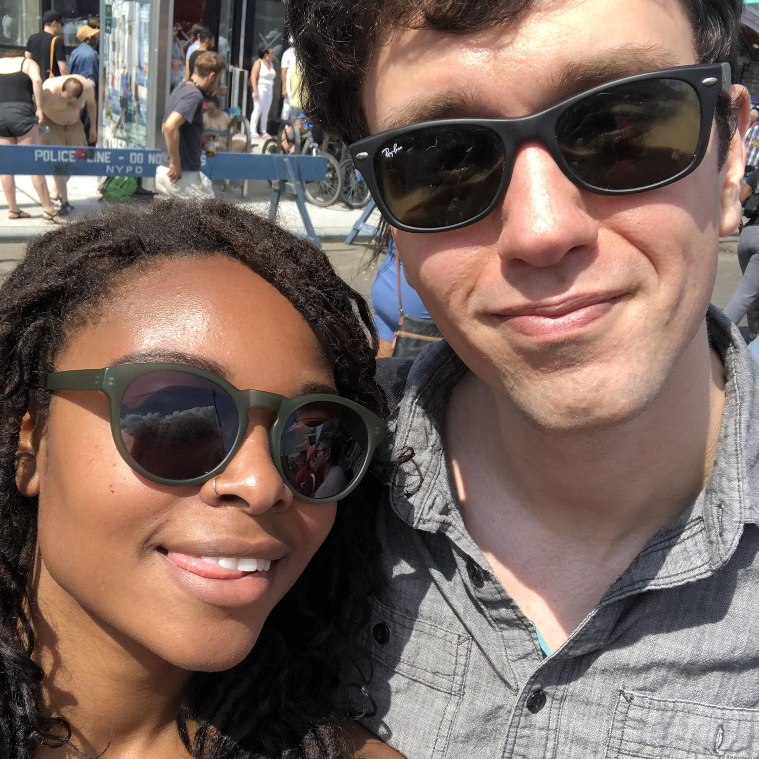 Our first Mermaid Parade together and this is the only photo we took.