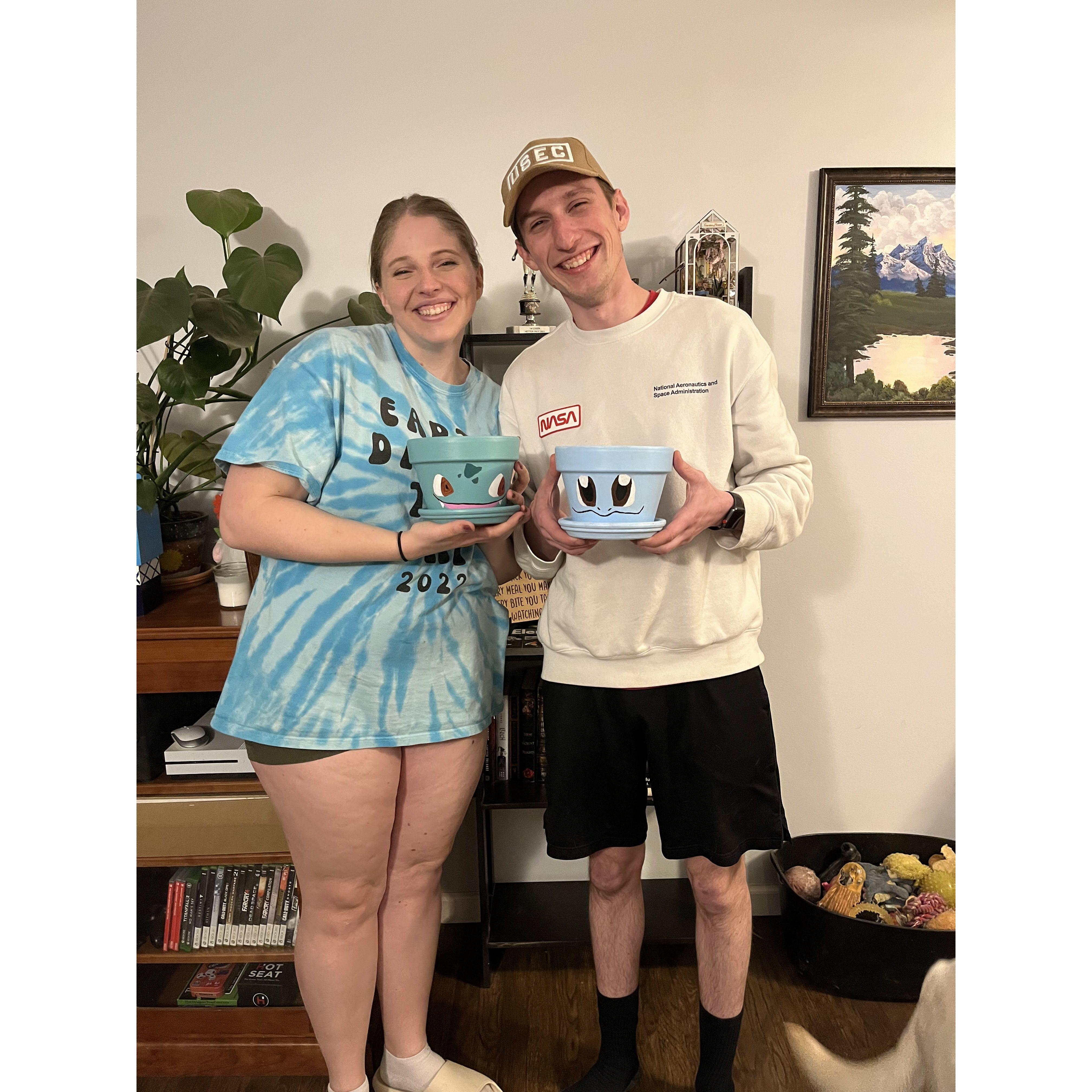 Paint night with Dan and Mads!