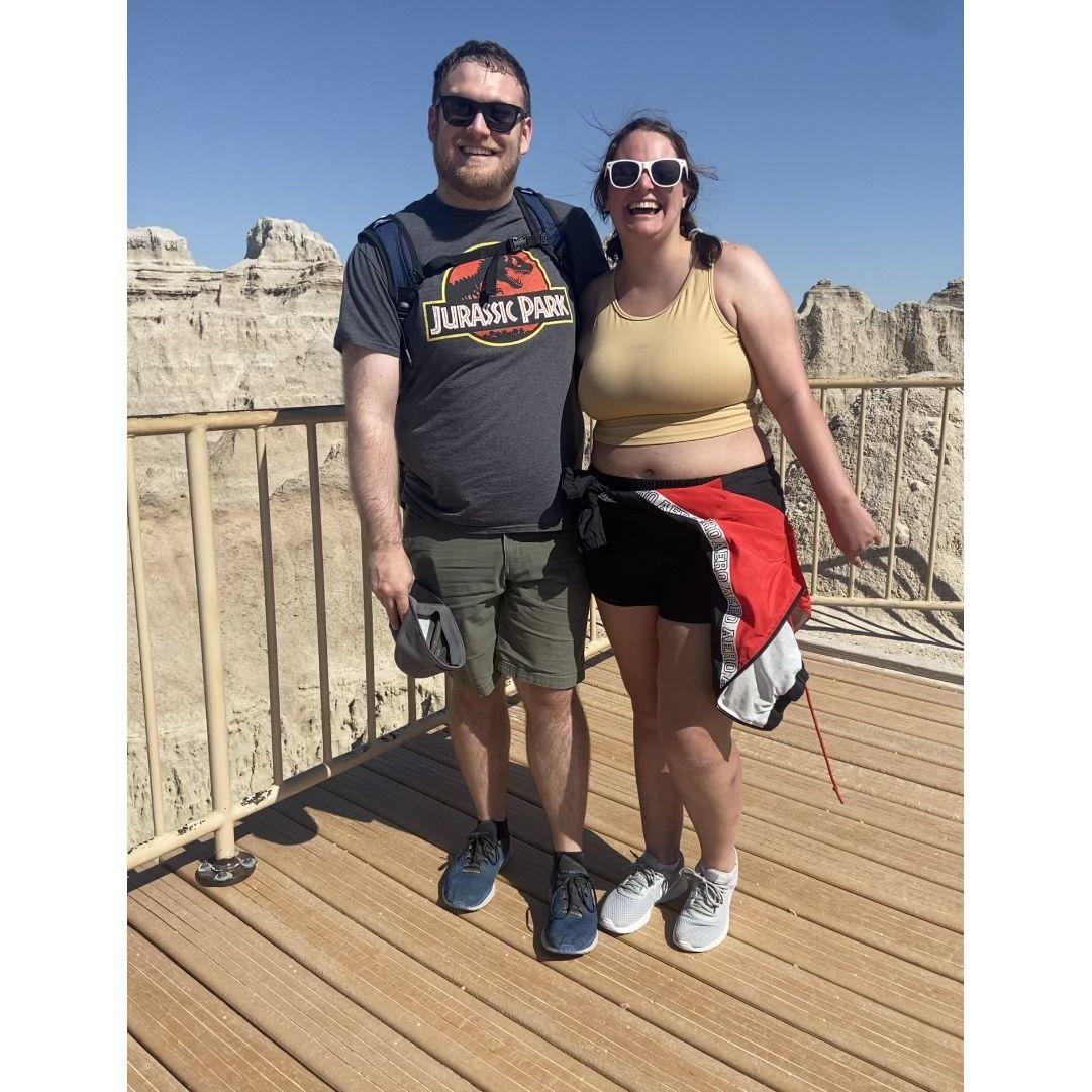 After we hiked up and down the scariest ladder at the Badlands.