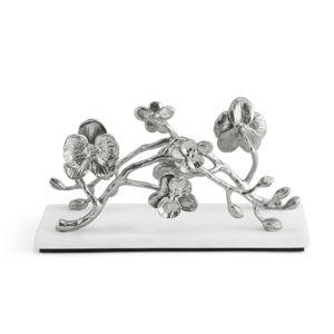 White Orchid Vertical Napkin Holder