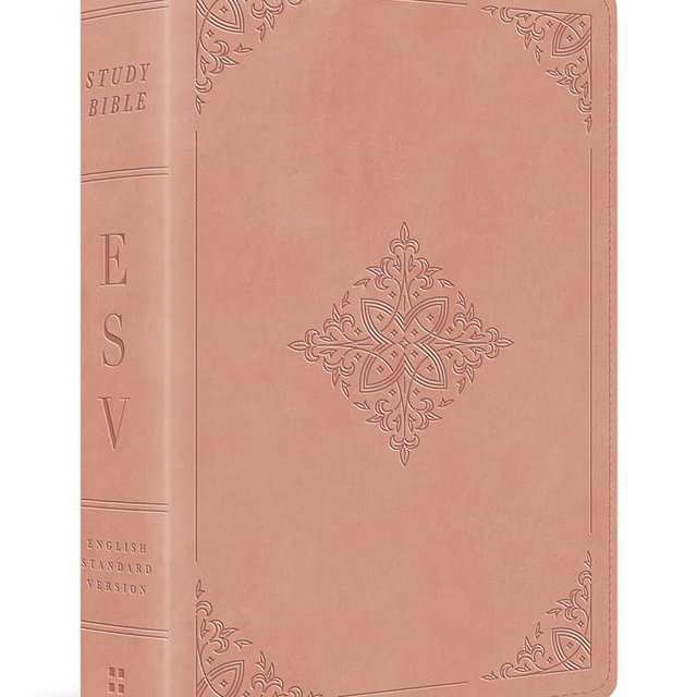 ESV Study Bible, Personal Size (TruTone, Pink, Fleur-de-lis Design): Holy Bible, English Standard Version