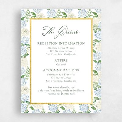 White Wedding Enclosure - Speranza Foil