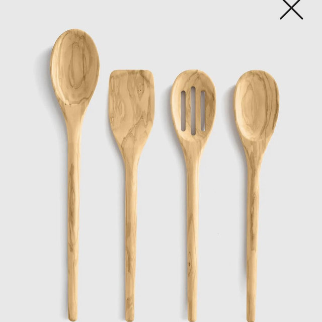 Italian Olivewood Utensil Set - Olivewood, Set of 4