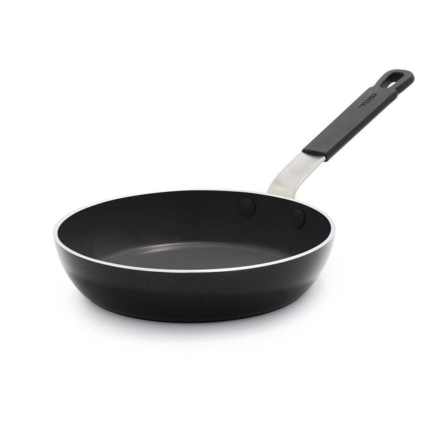 Bobby Flay 8" Ceramic Nonstick Aluminum Fry Pan Black: Dishwasher-Safe, Made Without PTFE & PFOA, Lifetime Warranty