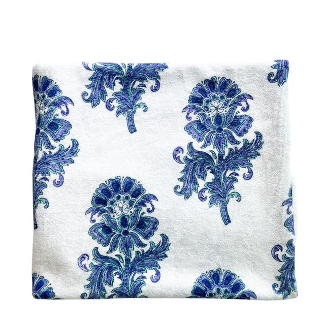 Turquoise and Blue Motif Towel