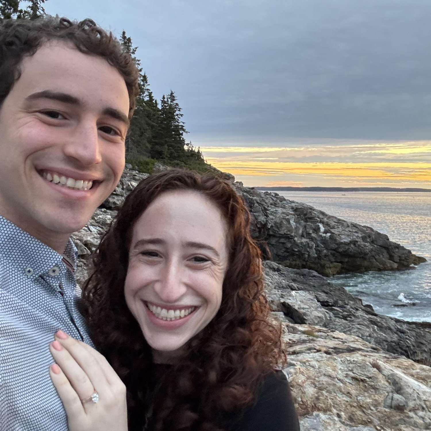 On August 20, 2025, David proposed while we were on vacation in Acadia National Park!