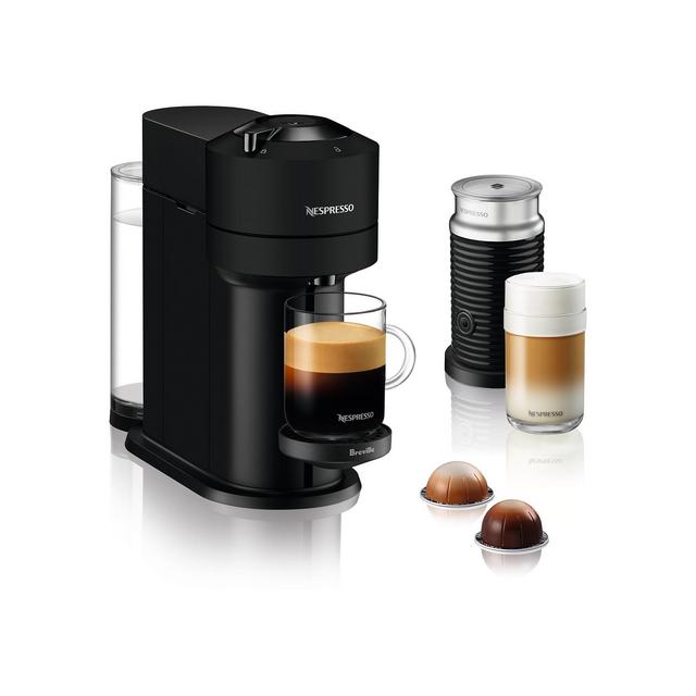 Nespresso Vertuo Next Coffee and Espresso Maker by Breville, Limited Edition Matte Black with Aeroccino Milk Frother