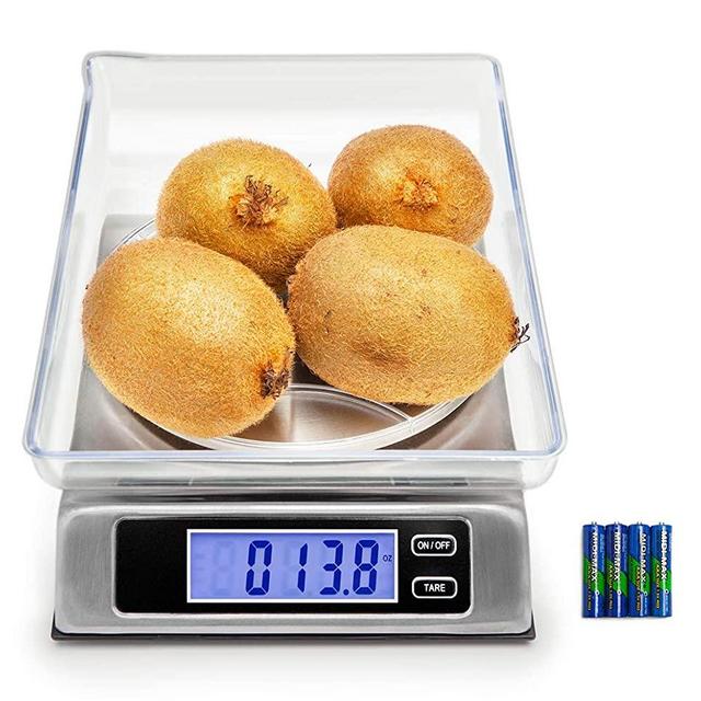 Digital Kitchen Scale, FOLIND Multifunction Food Scale with Removable Bowl, Stainless Steel Baking & Cooking Scale with Back-Light LCD Display, 13lb/6kg