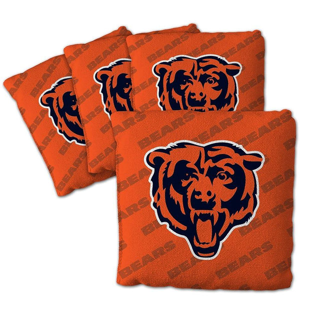 YouTheFan Officially-licensed NFL Set of 4 Cornhole Bags - All Weather regulation 6” x 6” size - Designed in USA