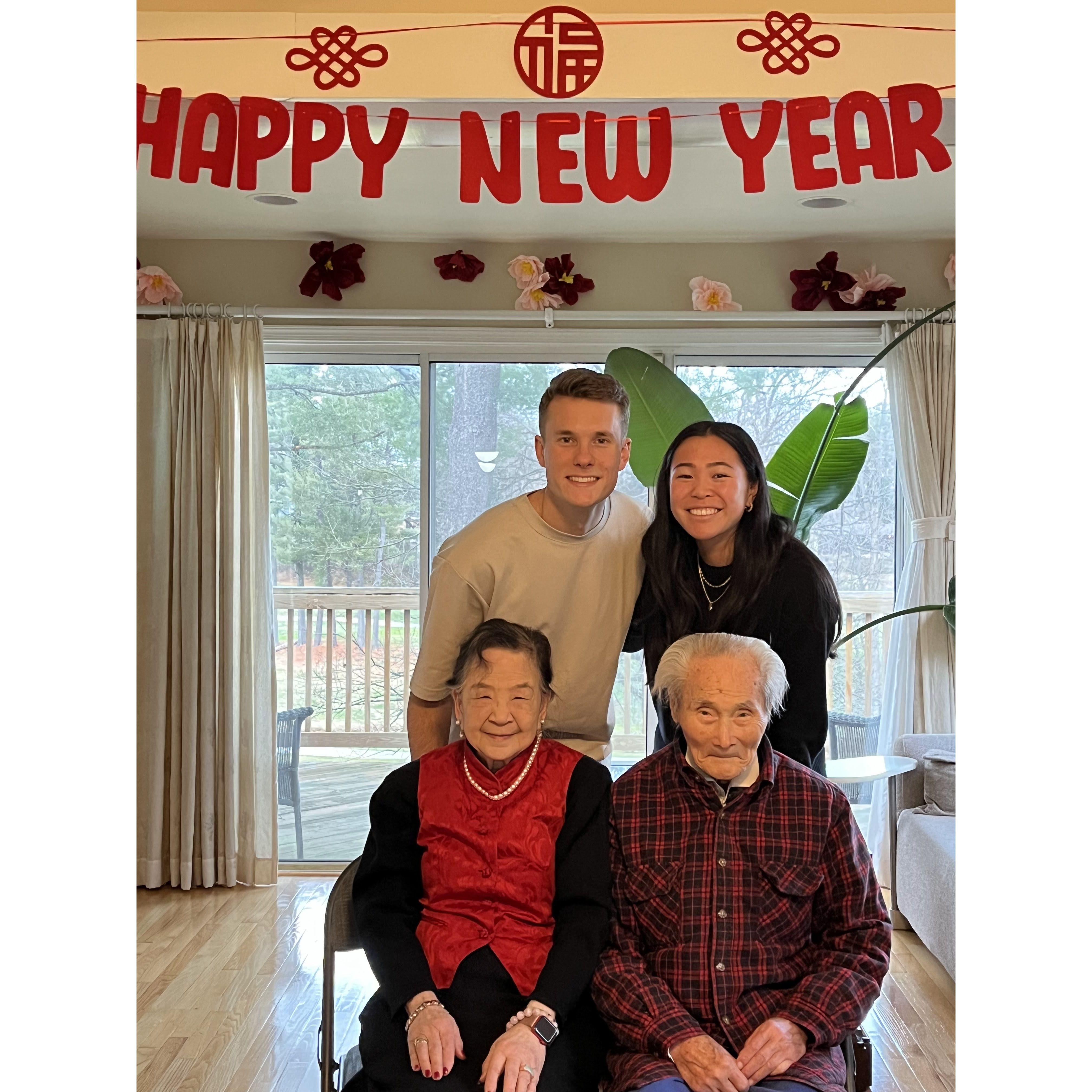 Joe's first of many Chinese New Years!