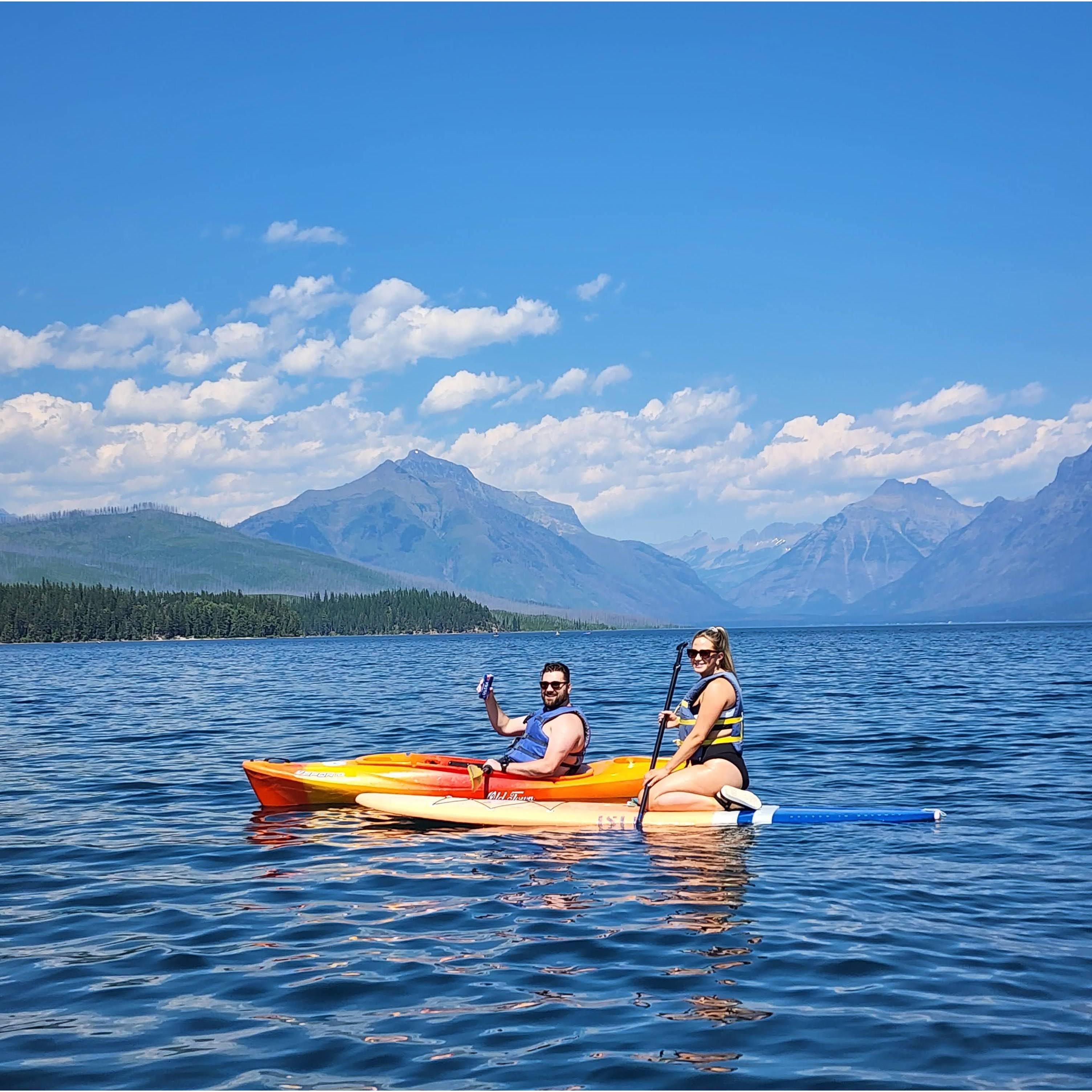 Enjoying Lake McDonald in Glacier National Park