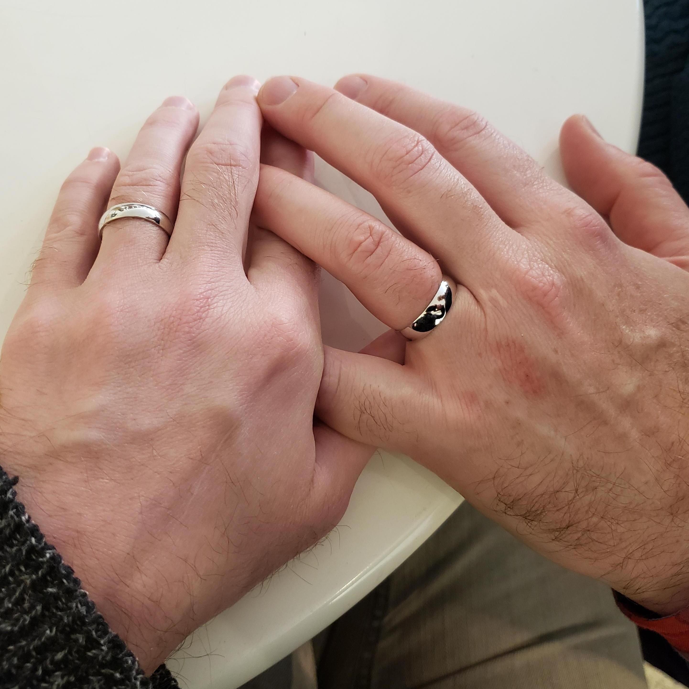 The day we got our rings, November 2019