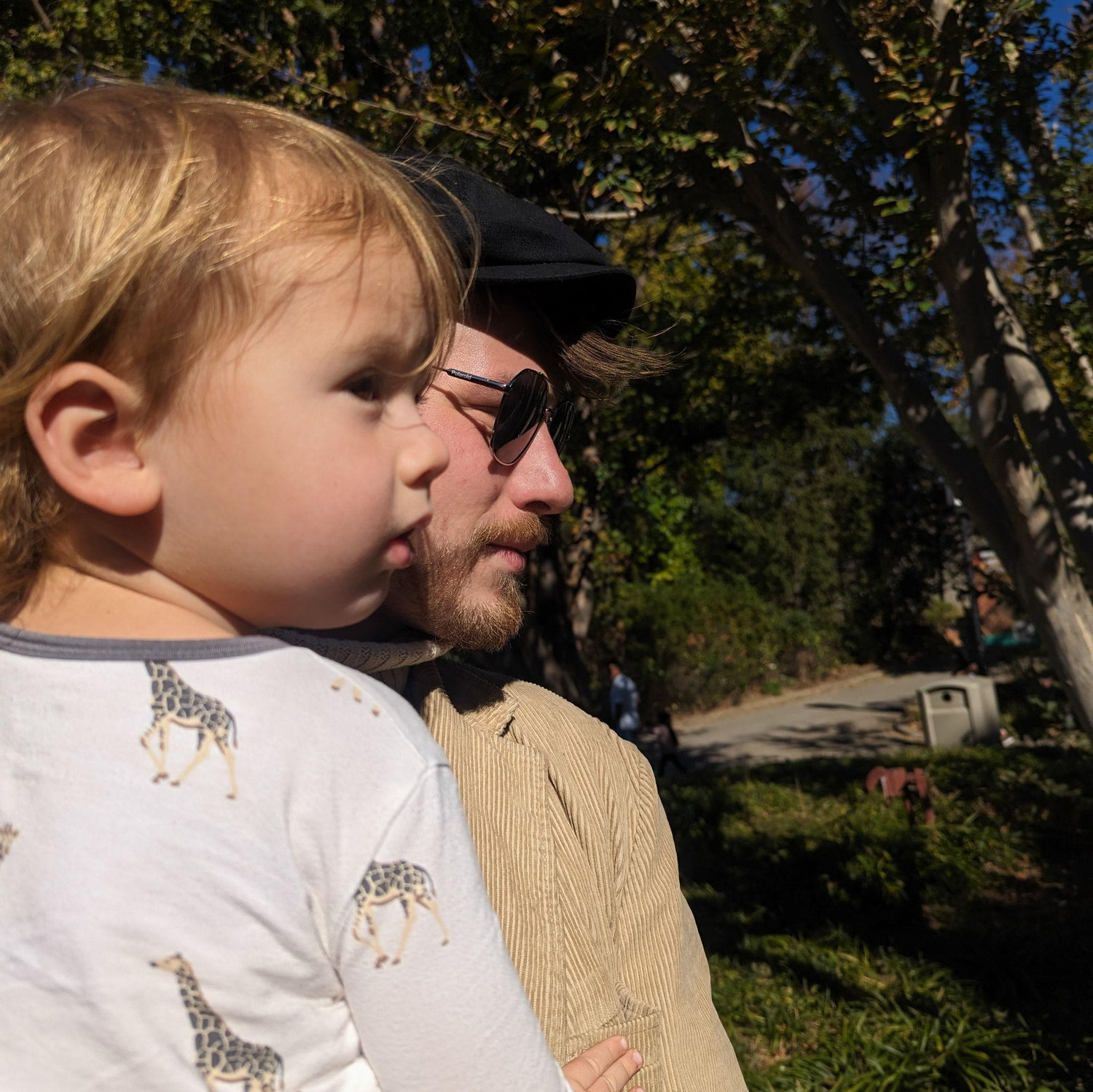 Ian and Hudson at the Louisville zoo... Emma's first time meeting her future SIL, BIL, & nephews !