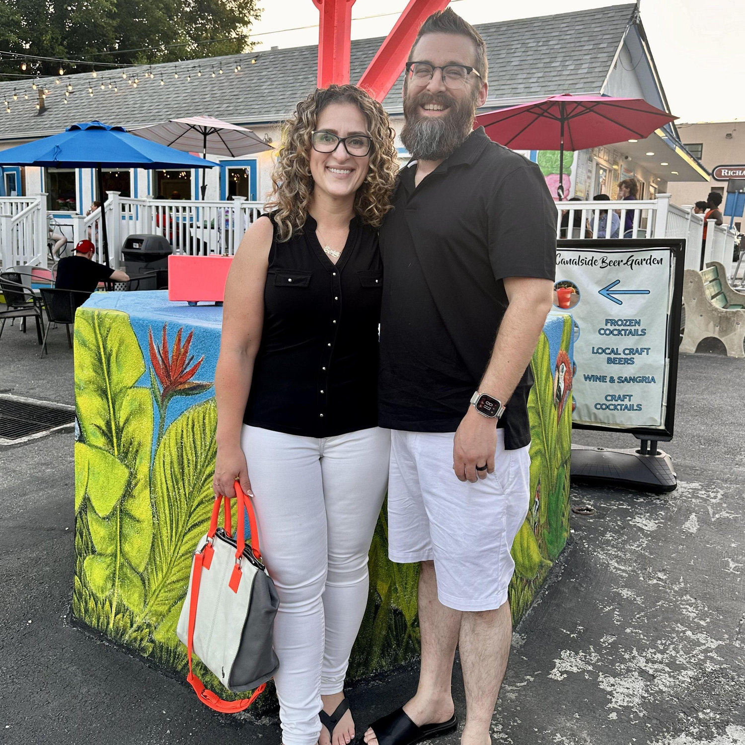 Celebrating Janet's graduation and enjoying ice cream on a hot summer day in Manayunk.