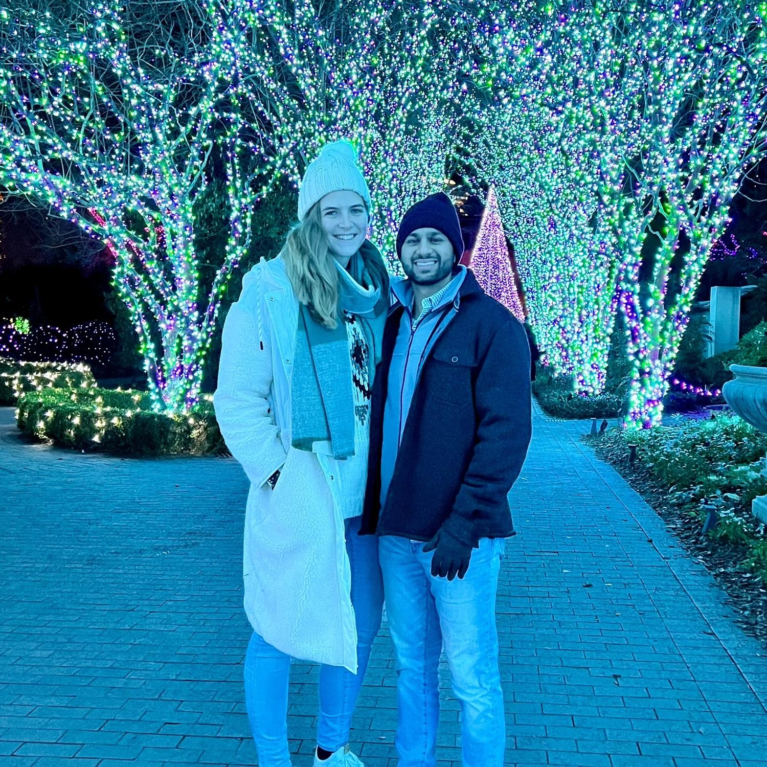 Annual Atlanta Botanical Gardens Christmas lights date--2022