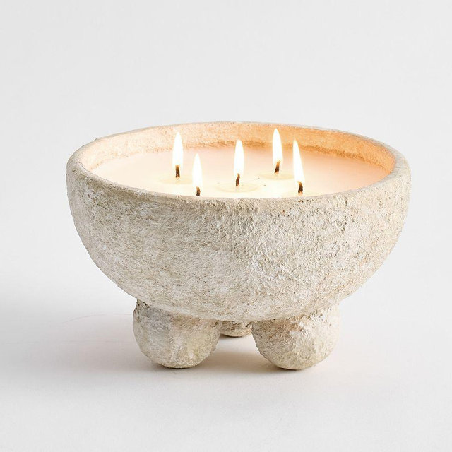 Footed Artisan Citronella Candle