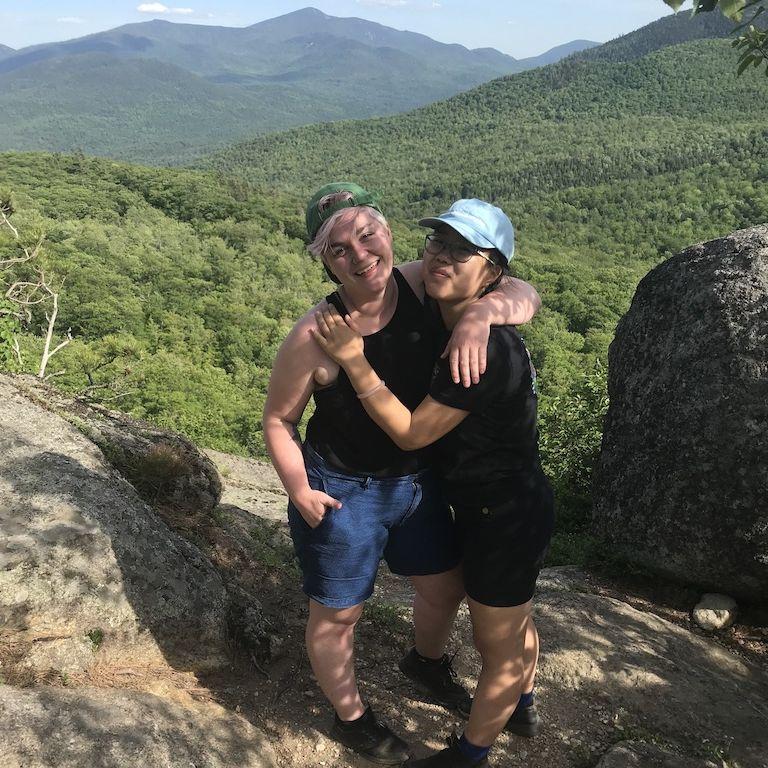 A hike during Dana's first trip to the Adirondacks!