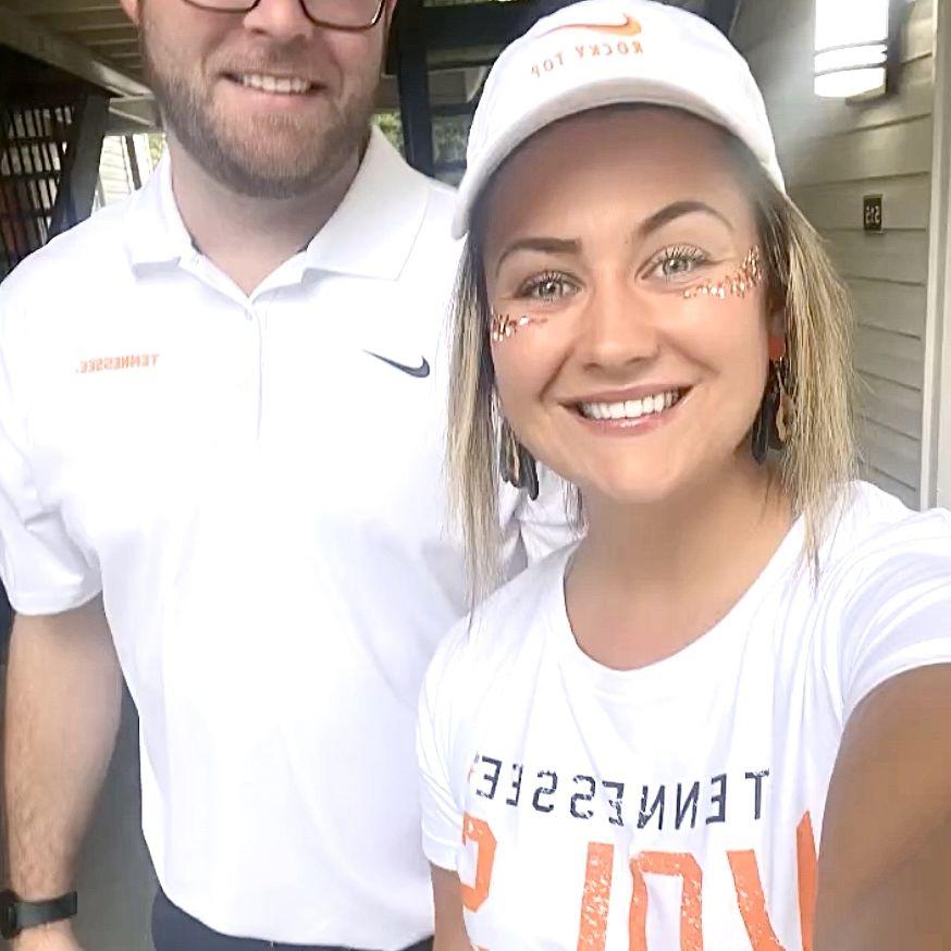 Orange & white