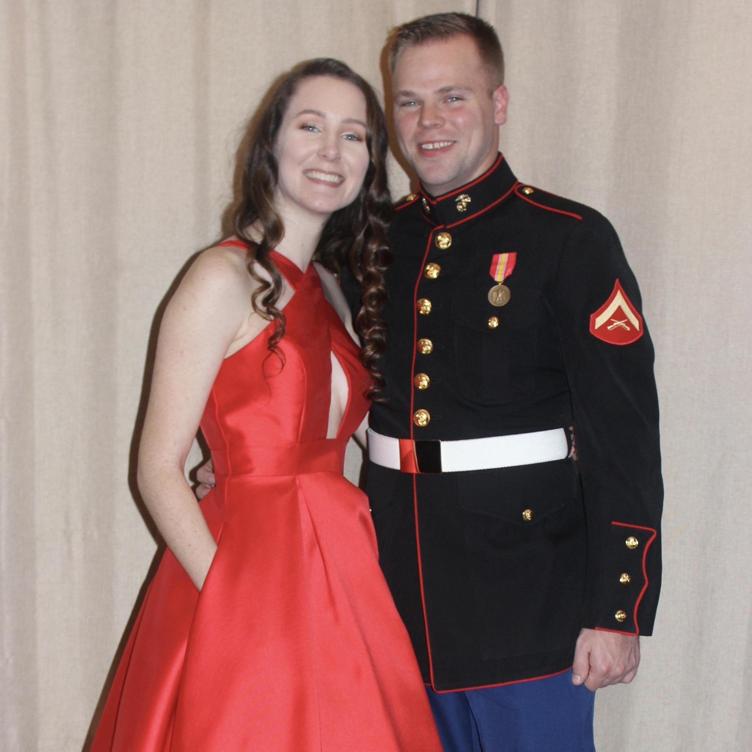 Our first Marine Corps ball together