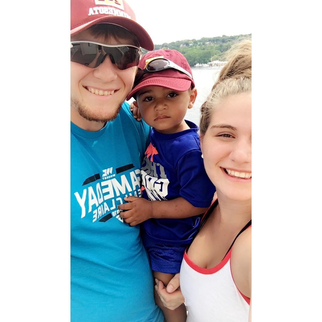 First time we got to walk over the new Stillwater Bridge.