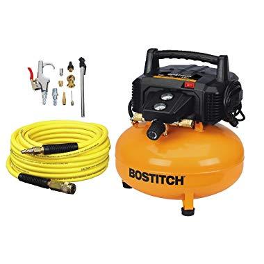 BOSTITCH Air Compressor Kit, Oil-Free, 6 Gallon, 150 PSI (BTFP02012-WPK)