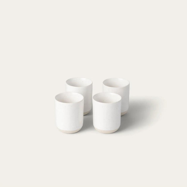 Cappuccino Cups - Speckled White