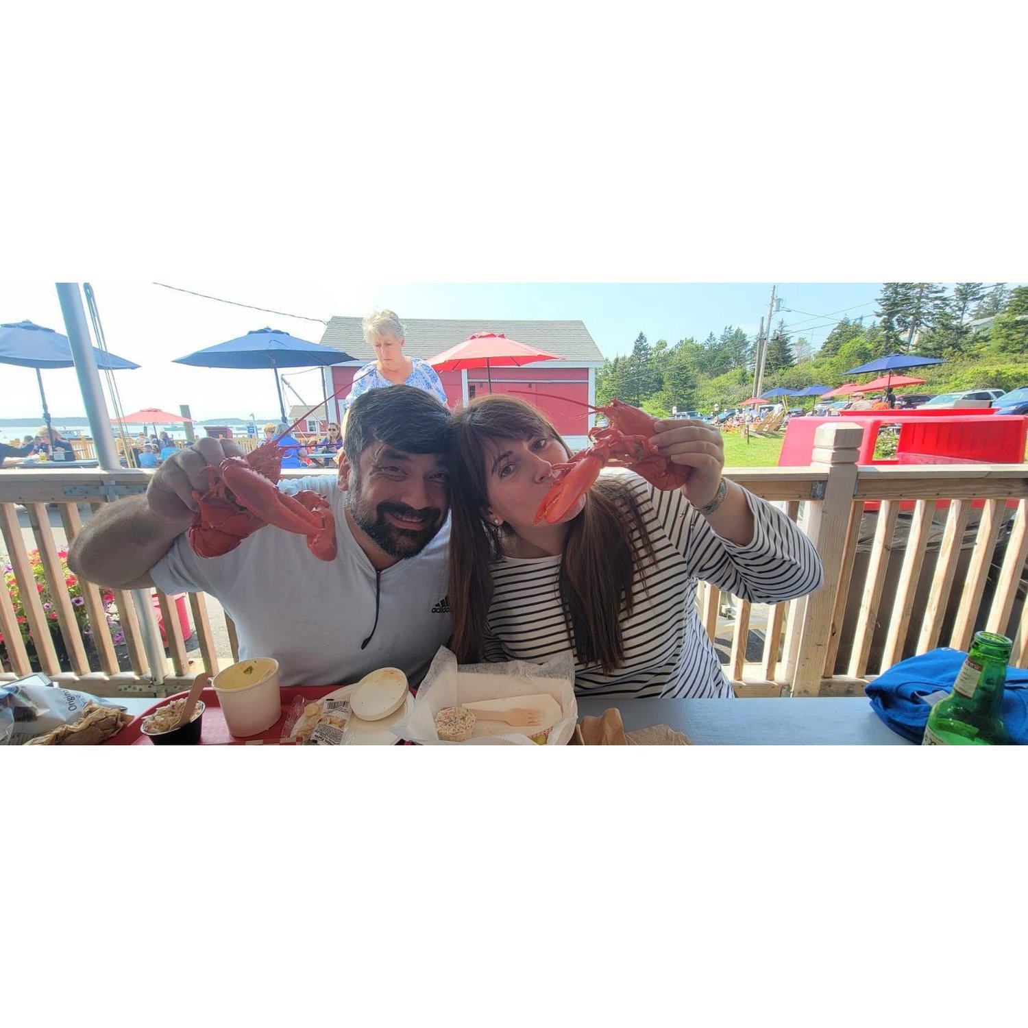 Clara's first time in Maine. We ate ALL the lobsters. It was a massacre.