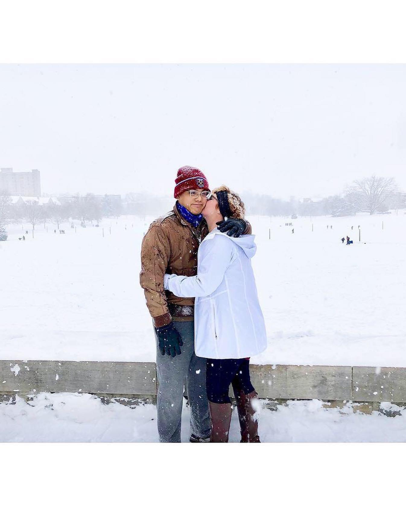 Our very first big snow on Jays birthday! December 2018