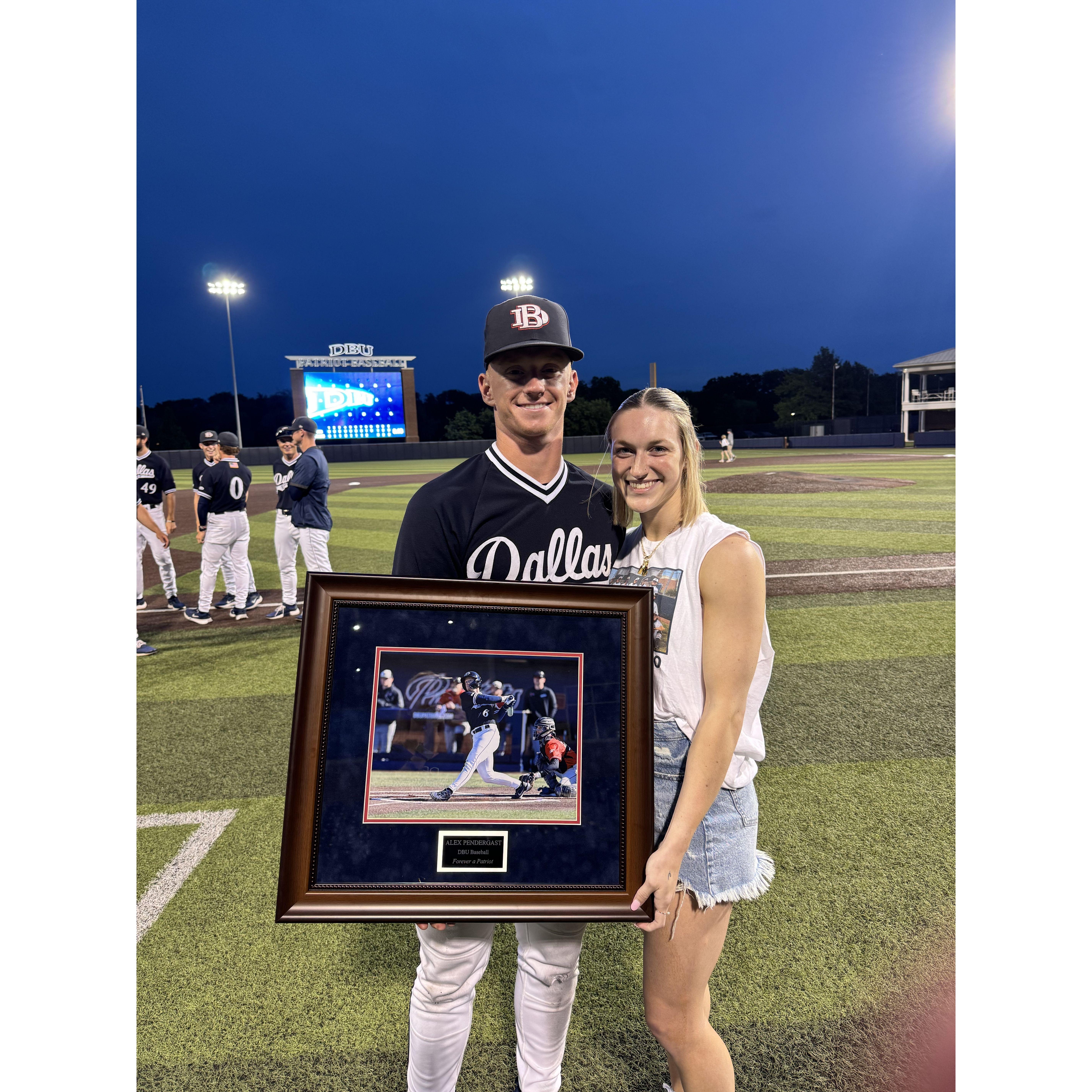 Alex's senior night