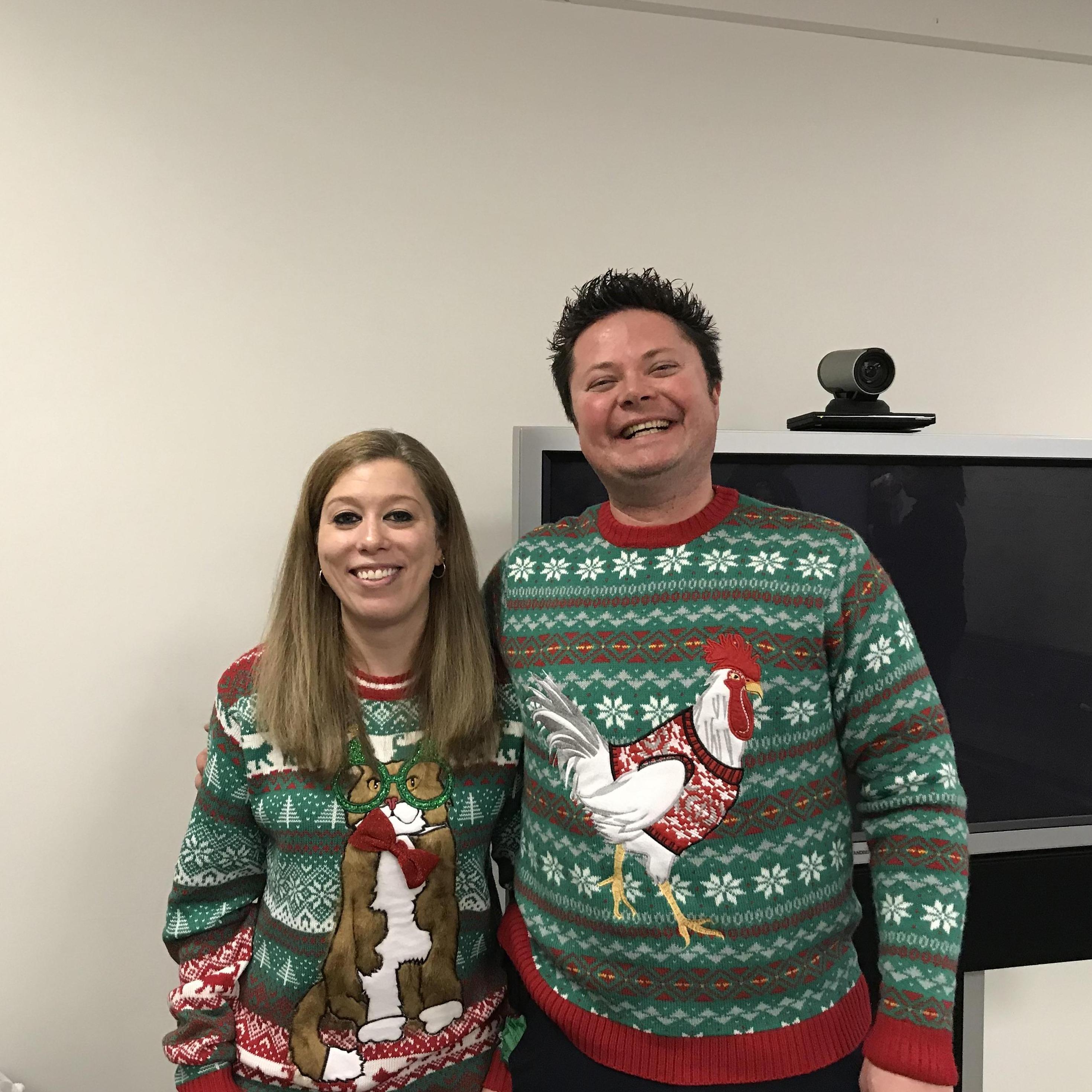 Lauren being a good sport...