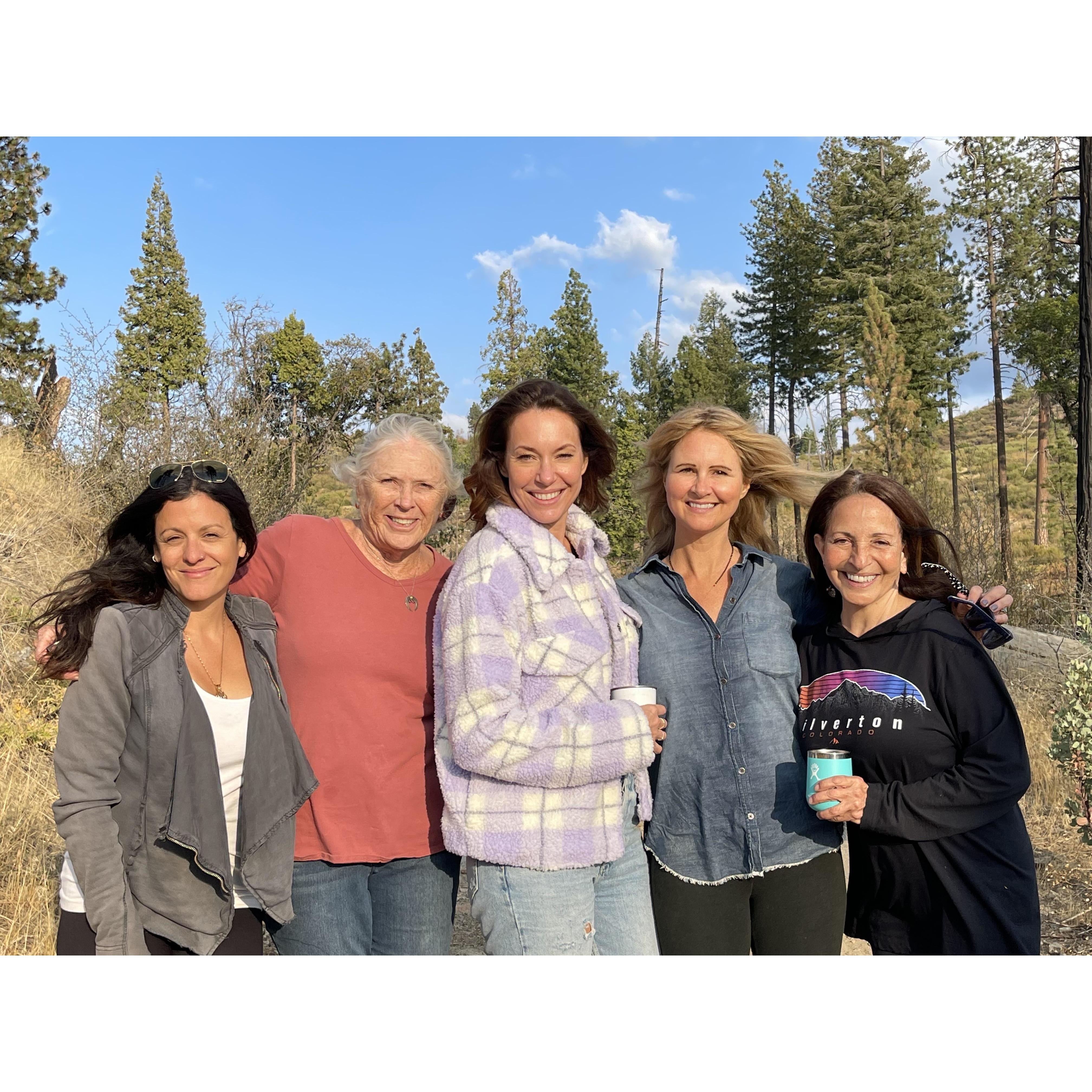 The Munson Ladies on our annual Yosemite trip. Monique, "Sweet Laurel", as Bret calls her, Meg, Jenn and Kate - very special trip