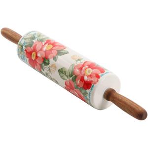 The Pioneer Woman Floral Rolling Pin 18.4 Stoneware Vintage Collection