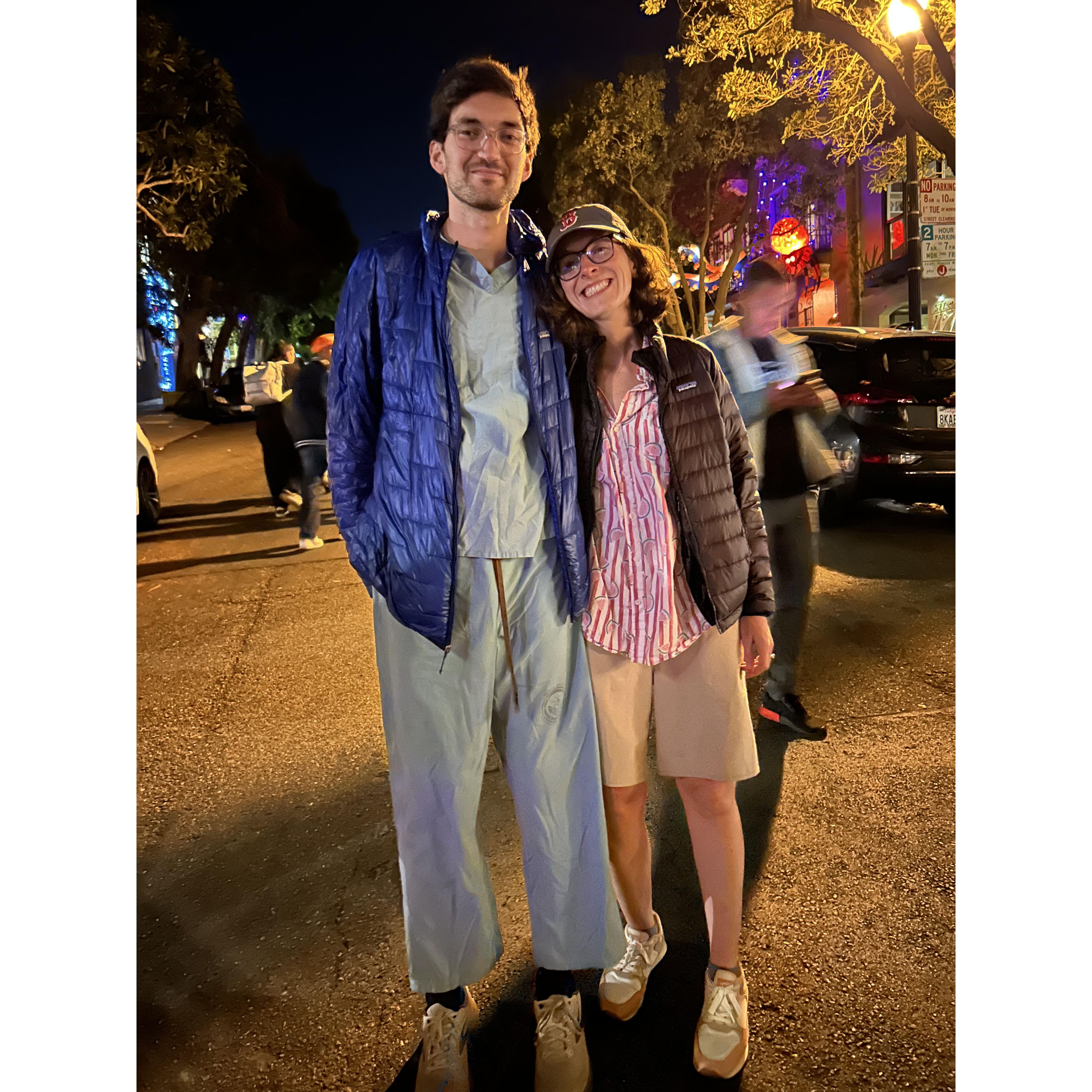 Dressing as each other for Halloween
