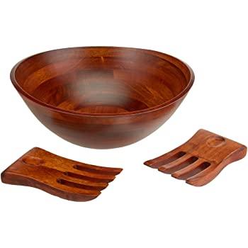 Lipper International Acacia Wave Salad Bowl